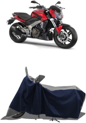 SUGASHRI Waterproof Two Wheeler Cover for Bajaj(Pulsar 250, Grey, Blue)