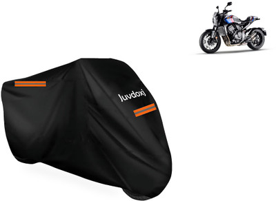 Juvdoxj Waterproof Two Wheeler Cover for Honda(CB1000R Plus, Black)