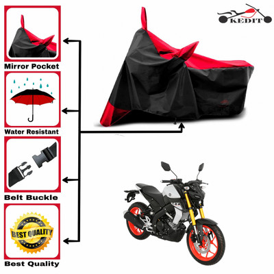 KEDIT Two Wheeler Cover for Yamaha(MT-15, Red, Black)
