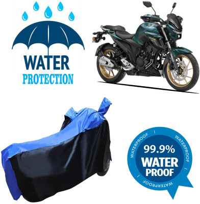 RTS COLLECTIONS Waterproof Two Wheeler Cover for Yamaha(FZ-25, Multicolor)