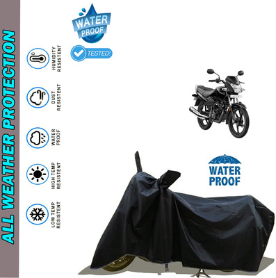 AutoGalaxy Waterproof Two Wheeler Cover for TVS(Sport, Black)