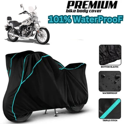 Shiv Kanha Waterproof Two Wheeler Cover for Bajaj(Avenger, Black)