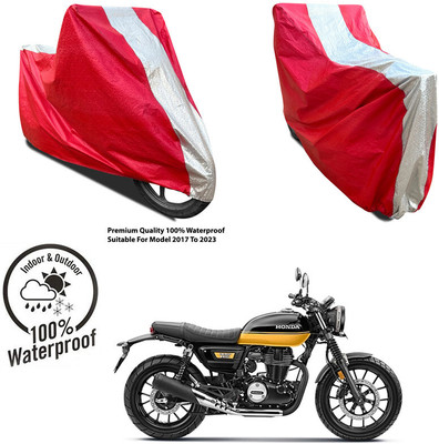 AUTOCAD Waterproof Two Wheeler Cover for Royal Enfield(Interceptor 650, Silver, Red)