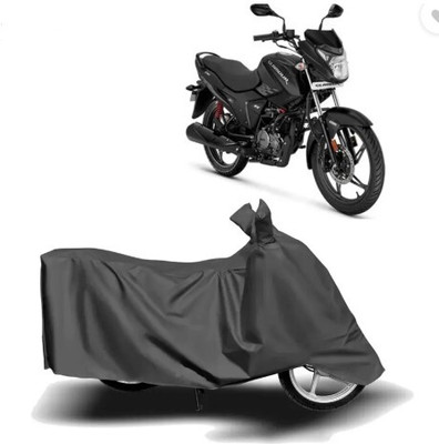 Tritika Waterproof Two Wheeler Cover for Hero(Glamour, Grey)