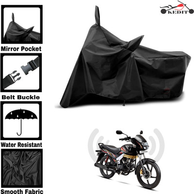 KEDIT Two Wheeler Cover for Mahindra(Centuro Rockstar, Black)