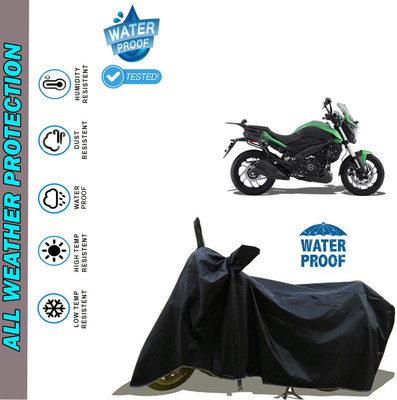 AutoGalaxy Waterproof Two Wheeler Cover for Bajaj(Dominar 400 BS6, Black)