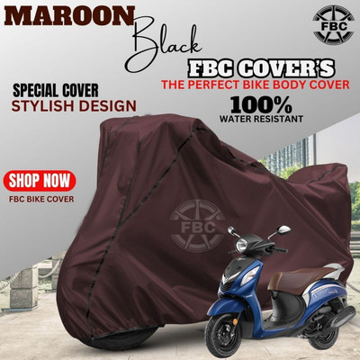 AUTOCAD Waterproof Two Wheeler Cover for Yamaha(Fascino, Maroon)