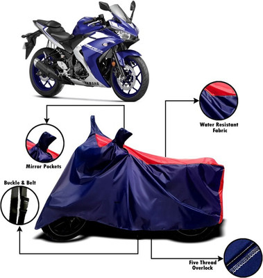 DeepShakshi AUTOMOTIVE Two Wheeler Cover for Yamaha(YZF, Red, Blue)
