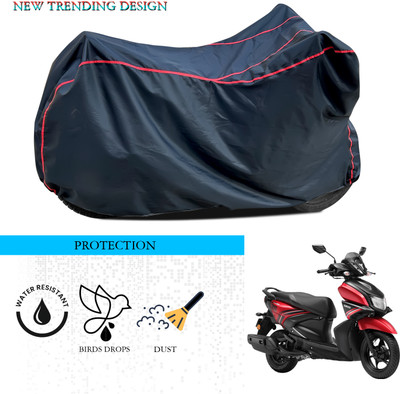ANTHUB Waterproof Two Wheeler Cover for Yamaha(Ray ZR, Black)