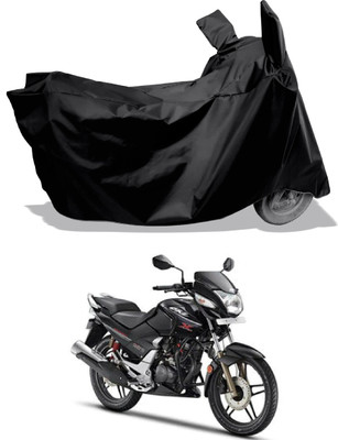 Amexride Two Wheeler Cover for Hero(CBZ Extreme, Black)