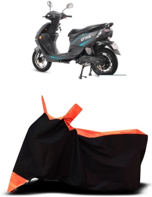 VESMEI Two Wheeler Cover for Hero(Electric Atria, Orange)