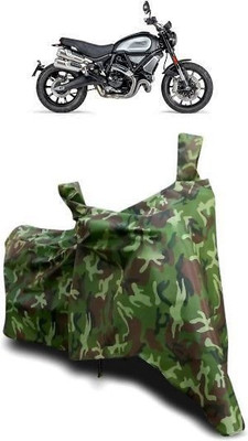 ATBROTHERS Waterproof Two Wheeler Cover for Ducati(Scrambler 1100, Multicolor, Green)