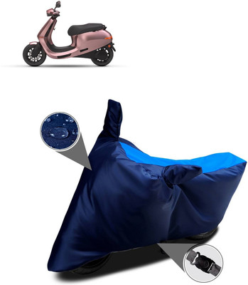 DeepShakshi AUTOMOTIVE Two Wheeler Cover for Ola(Blue, Black)