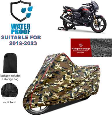 PAGORA Waterproof Two Wheeler Cover for TVS(Apache RTR 180, Yellow)