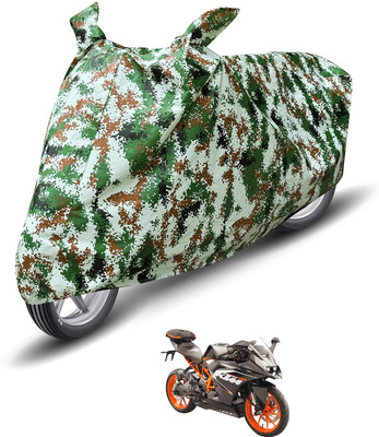 MOCKHE Waterproof Two Wheeler Cover for KTM(RC 200, Green)