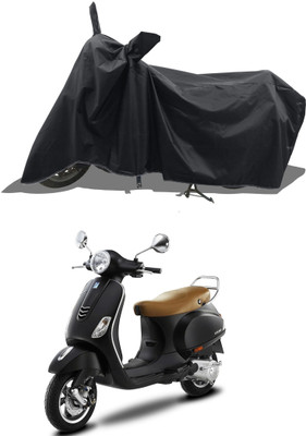 Romeiz Waterproof Two Wheeler Cover for Vespa(Vespa VXL 150, Black)