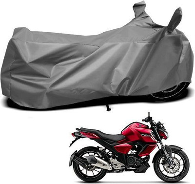 DeepShakshi AUTOMOTIVE Waterproof Two Wheeler Cover for Yamaha(FZ16, Grey)