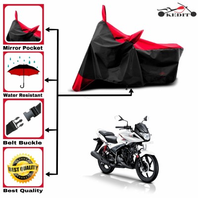 KEDIT Two Wheeler Cover for Universal For Bike(Ignitor, Red, Black)