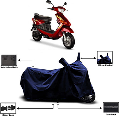 Amexride Two Wheeler Cover for Indus(Yo Spark, Blue)