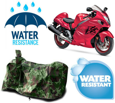 AUTOCAD Waterproof Two Wheeler Cover for Suzuki(GSX, Green)