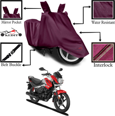 KEDIT Two Wheeler Cover for Hero(Maroon)
