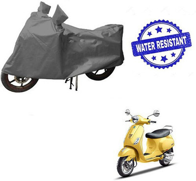 DeepShakshi AUTOMOTIVE Waterproof Two Wheeler Cover for Piaggio(Vespa SXL, Grey)