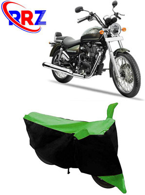 RRZ Waterproof Two Wheeler Cover for Royal Enfield(Thunderbird, Black, Green)