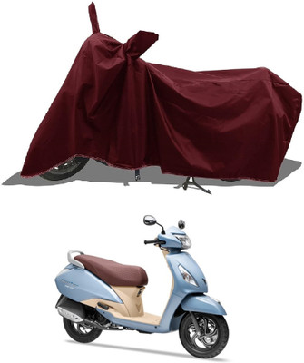 Mdstar Waterproof Two Wheeler Cover for Royal Enfield(Hunter 350, Maroon)