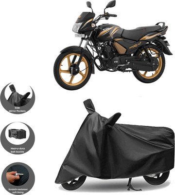 WMIZEXA Waterproof Two Wheeler Cover for TVS(Star City, Black)