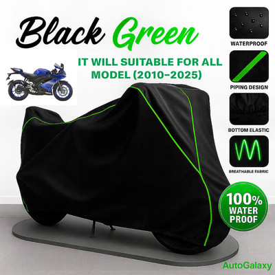 AutoGalaxy Waterproof Two Wheeler Cover for Yamaha(YZF R15 V3 BS6, Black)