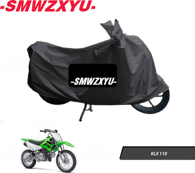 smwzxyu Waterproof Two Wheeler Cover for Kawasaki(KLX 110, Black)