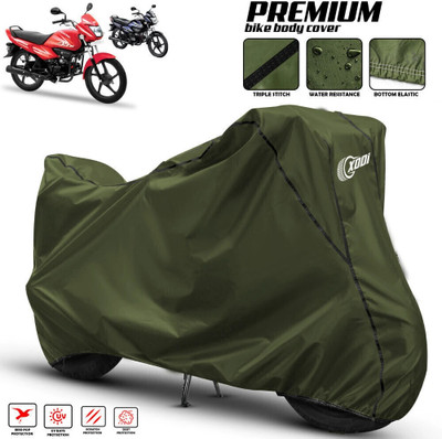 xodi Waterproof Two Wheeler Cover for Hero(Splendor NXG, Black, Blue, Multicolor)