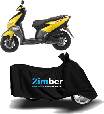 THE REAL ARV Waterproof Two Wheeler Cover for TVS(NTORQ, Black)