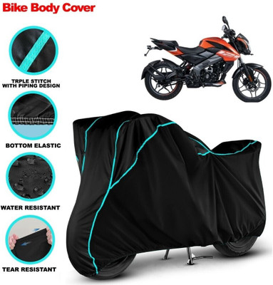 Grizzly Two Wheeler Cover for Bajaj(Pulsar NS125, Black)