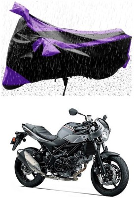 Genipap Two Wheeler Cover for Suzuki(SV650, Purple, Black)