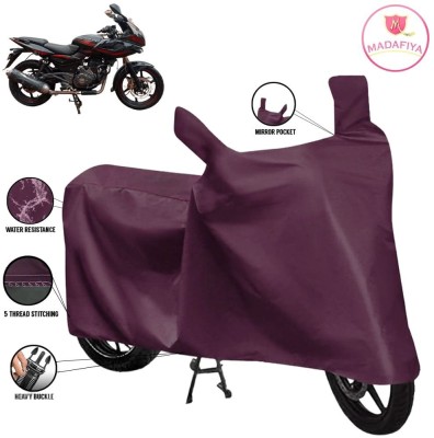 MADAFIYA Waterproof Two Wheeler Cover for Bajaj(Pulsar 220 DTS-i, Maroon)