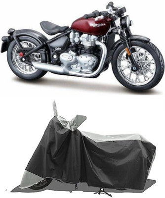 GROFATIK Two Wheeler Cover for Triumph(Bonneville Bobber, Grey)