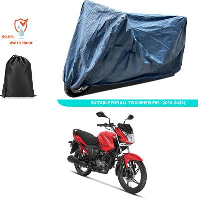 CODOKI Waterproof Two Wheeler Cover for Hero(New Glamour, Blue)
