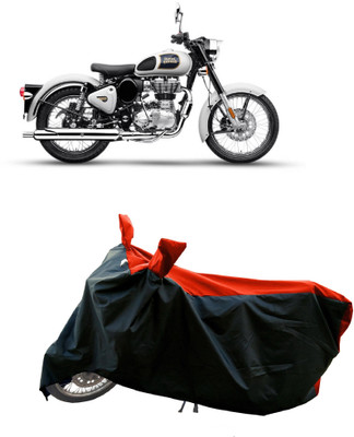 AESTRYD Two Wheeler Cover for Royal Enfield(Bullet 350 New BS6, Red)