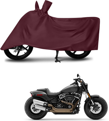 DeepShakshi AUTOMOTIVE Waterproof Two Wheeler Cover for Harley Davidson(Fat Boy, Maroon)