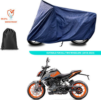 CODOKI Waterproof Two Wheeler Cover for KTM(200 Duke BS6, Blue)