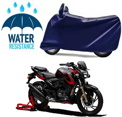 Furious3D Two Wheeler Cover for TVS(Apache, Blue)