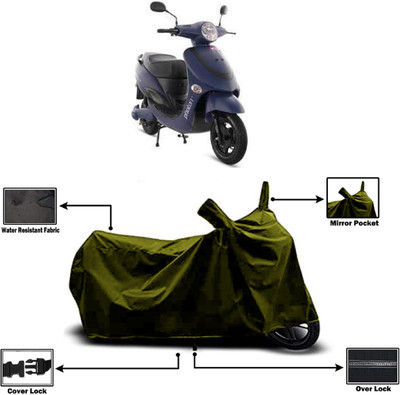 Amexride Two Wheeler Cover for Hero Electric(Electric Photon BS6, Green)