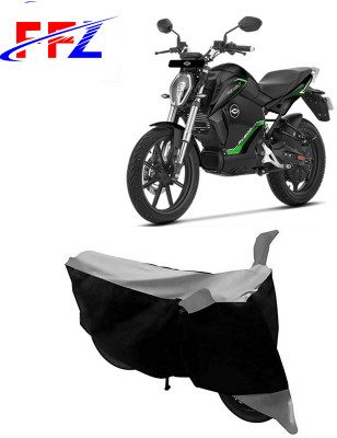 FFZ Waterproof Two Wheeler Cover for Revolt(RV 300, Black, Grey)