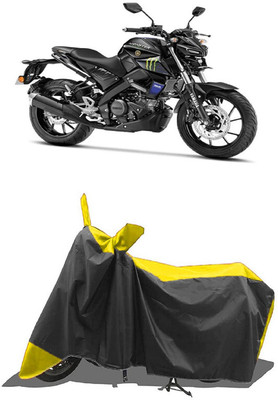 SUGASHRI Waterproof Two Wheeler Cover for Yamaha(MT 15 New BS6, Yellow, Black)