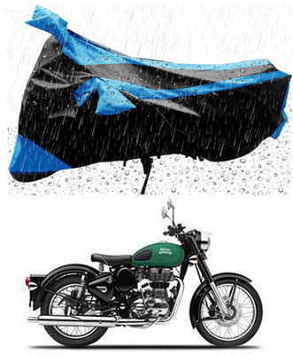 Furious3D Two Wheeler Cover for Royal Enfield(Meteor, Blue, Black)