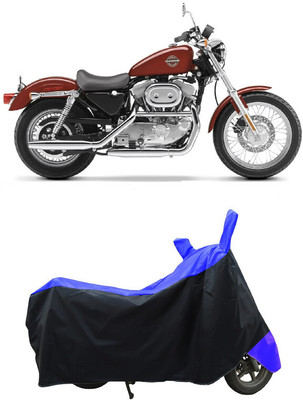 Coxtor Waterproof Two Wheeler Cover for Harley Davidson(XL 883, Blue)