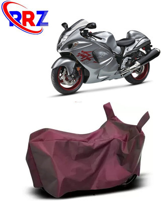 RRZ Waterproof Two Wheeler Cover for Suzuki(GSX R1300 Hayabusa, Maroon)