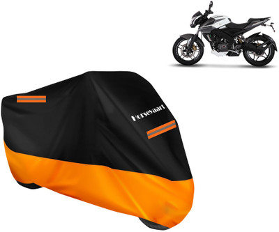 Horseyaart Waterproof Two Wheeler Cover for Bajaj(Pulsar NS 200, Orange)