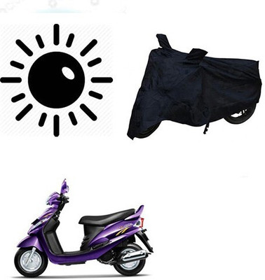MMSSTAR Waterproof Two Wheeler Cover for Mahindra(Rodeo RZ, Black)